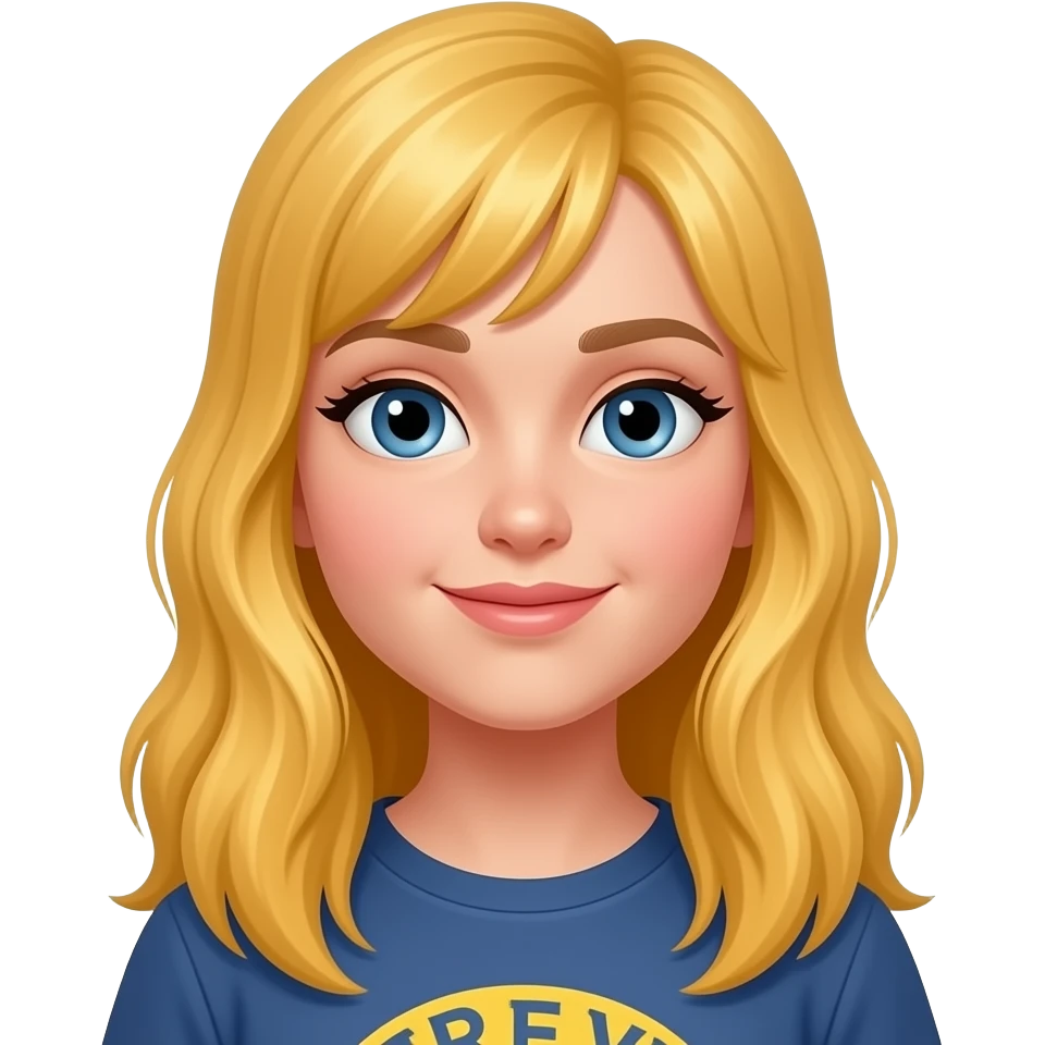 neuro diversity blond girl emoji