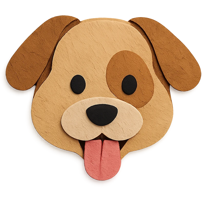 funny dog emoji