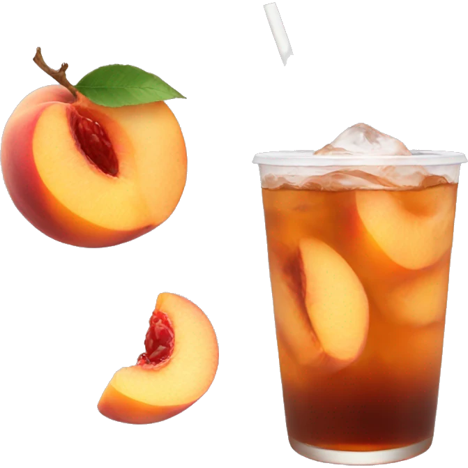 ice peach tea  emoji
