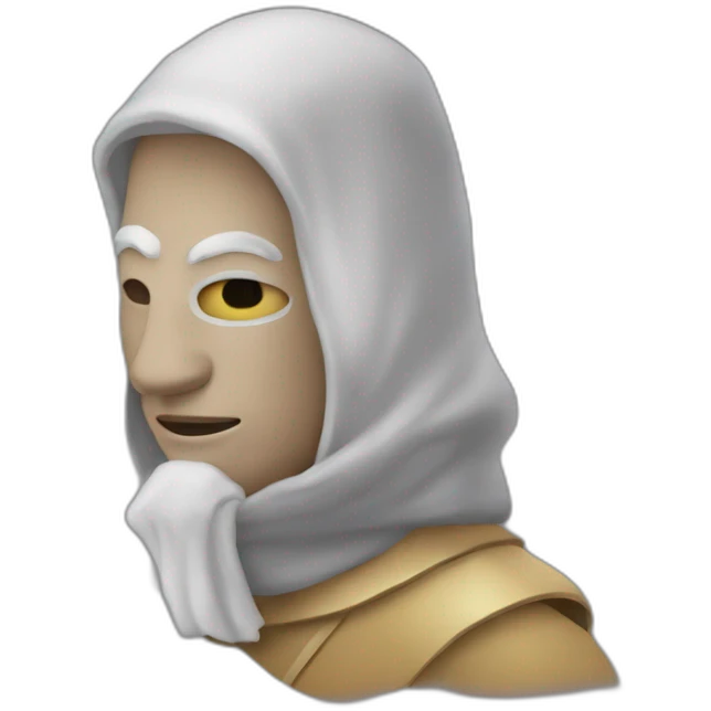 Une personne portant un masque algérien  emoji