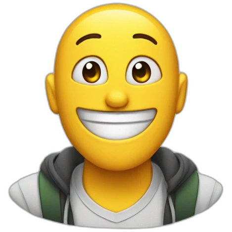 Pleure avec sourire emoji