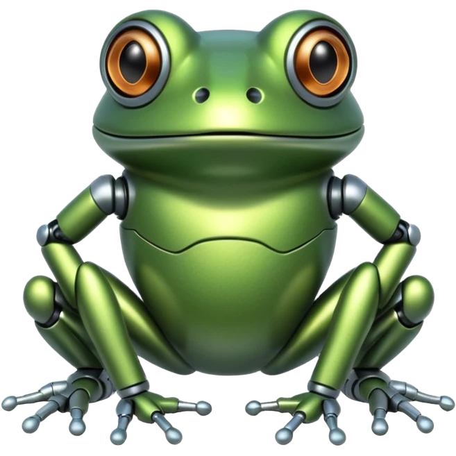 robotic frog emoji