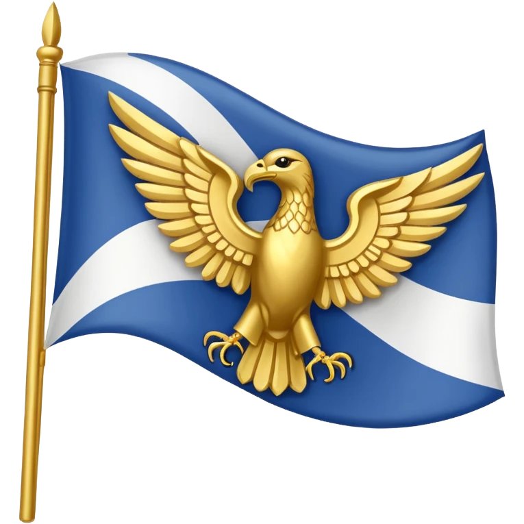 Faravahar Gold with white flag as a background emoji