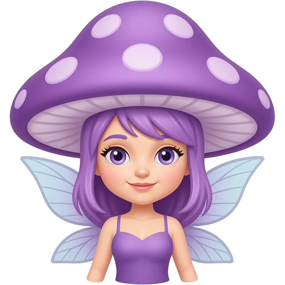 fairy purple mushroom emoji