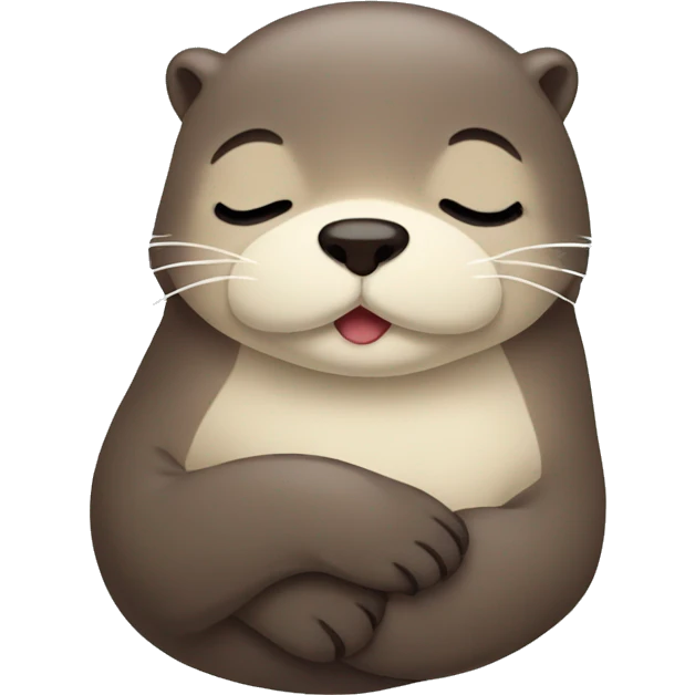 Sleepy otter emoji