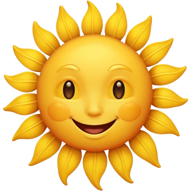 smiling sun emoji