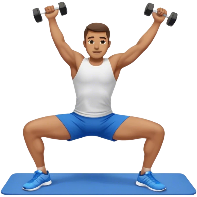 glute-bridges-exercise guy with blue shorts  emoji