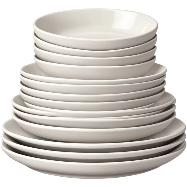 a pile of clean dishes emoji