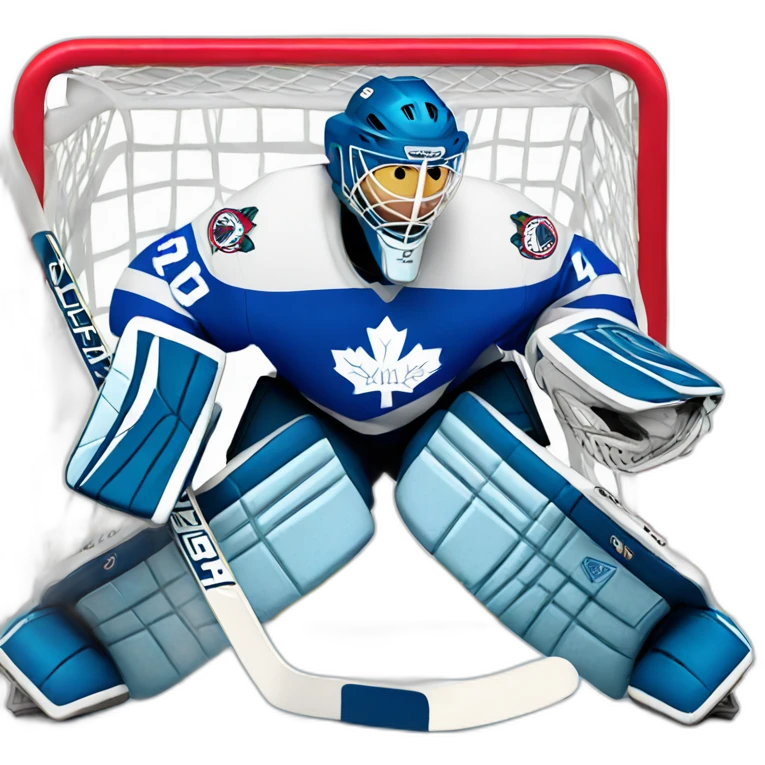 Ice hockey goalie emoji