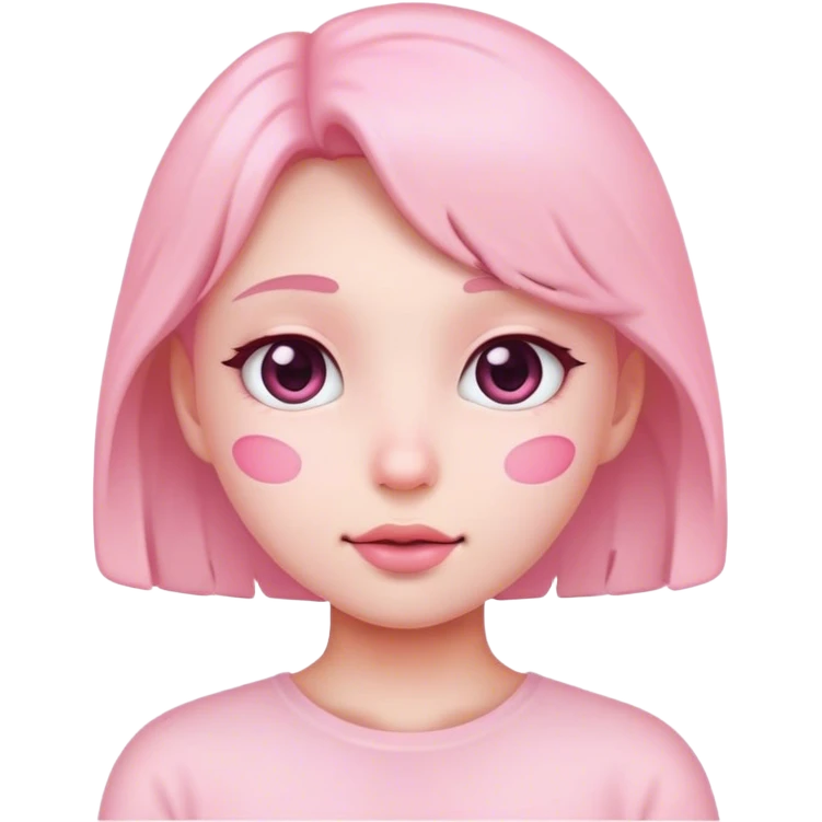 Soft pink cute emoji