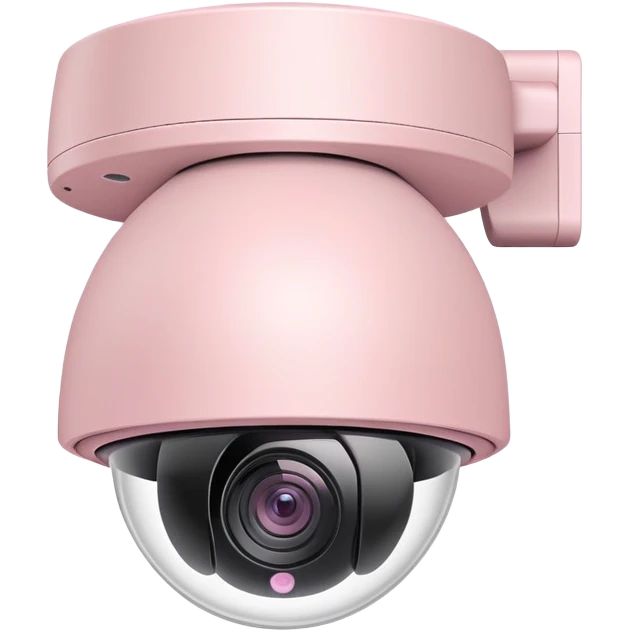 Light pink surveillance camera emoji
