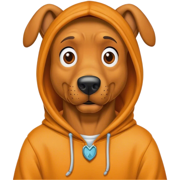 Scooby Doo in hoodie ￼ emoji