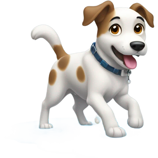 Dog fishing emoji