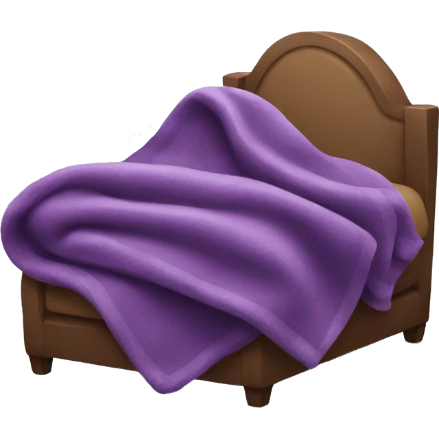 Cozy purple blanket emoji