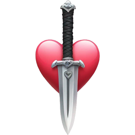 sword piercing heart  emoji