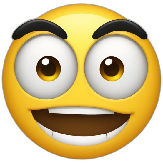 Emoji yeux blasé avec sourire emoji