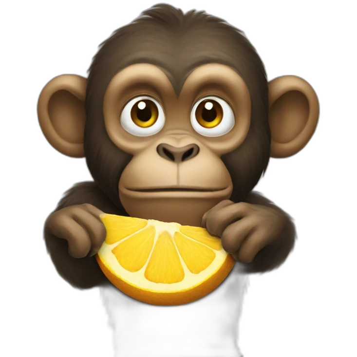 Big monkey eat cat emoji