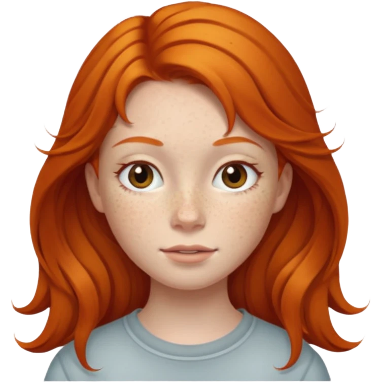 Ginger girl  emoji