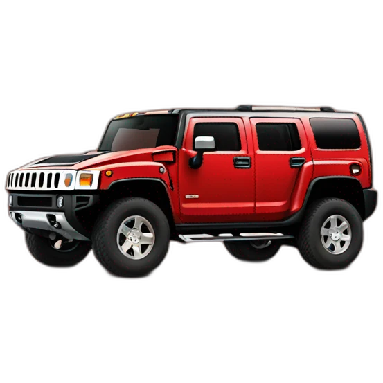 hummer h3 red emoji
