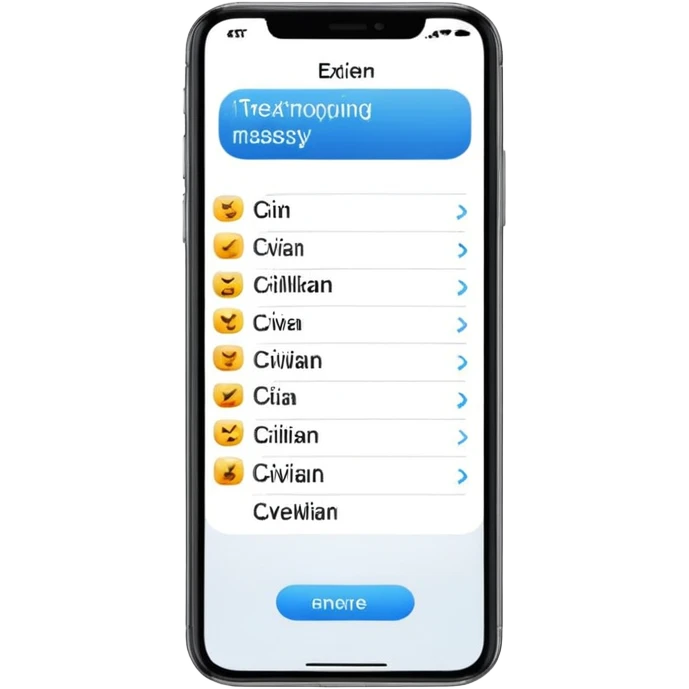 in the phone the text CIVILIAN emoji