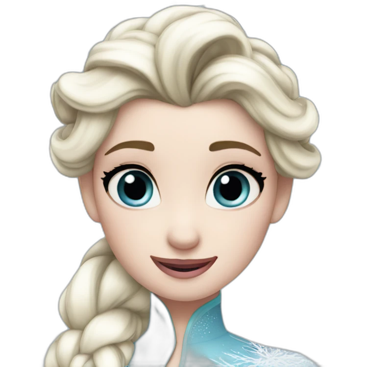 Elsa Frozen emoji