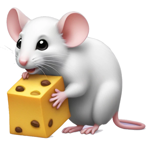 Sweet mouse in front of Tradingcharts emoji