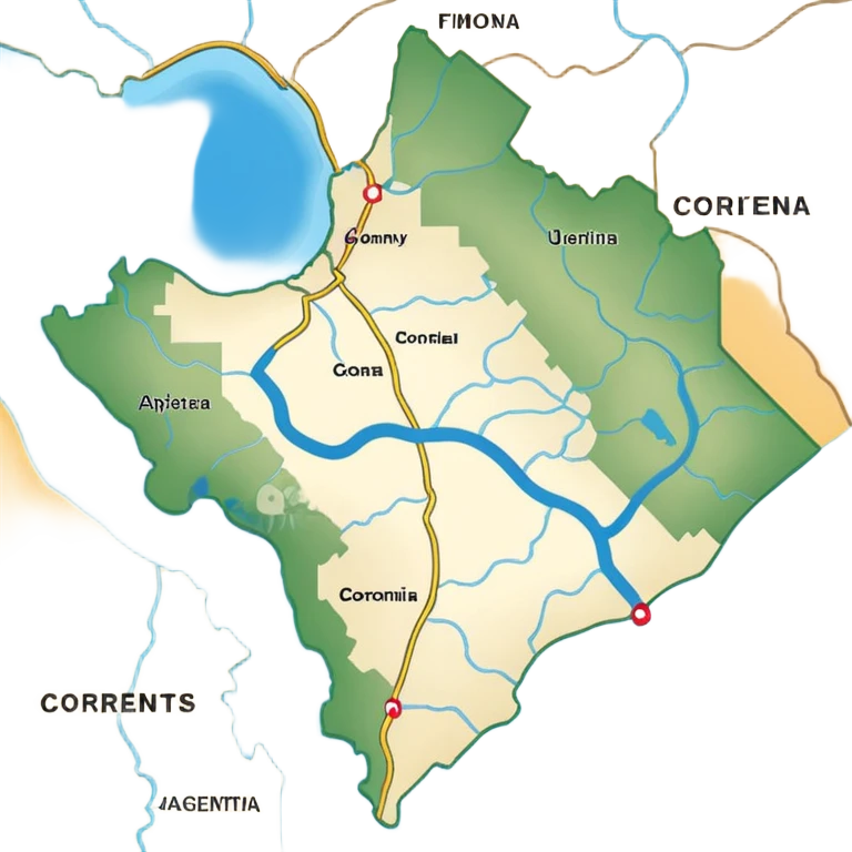 mapa de la provincia de corrientes emoji