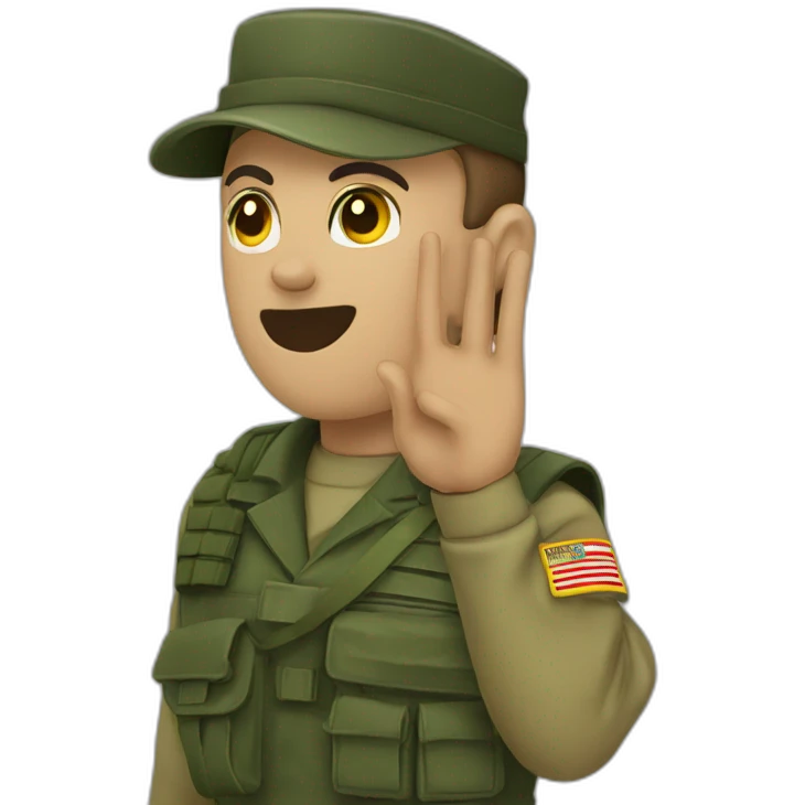 comando solider saluting emoji