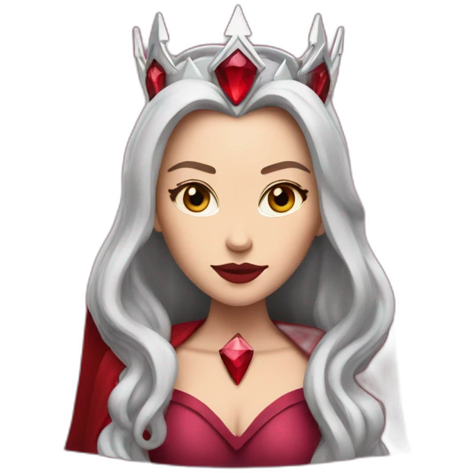 The scarlet witch with crown emoji