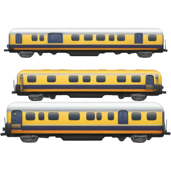 A train with a mullet emoji