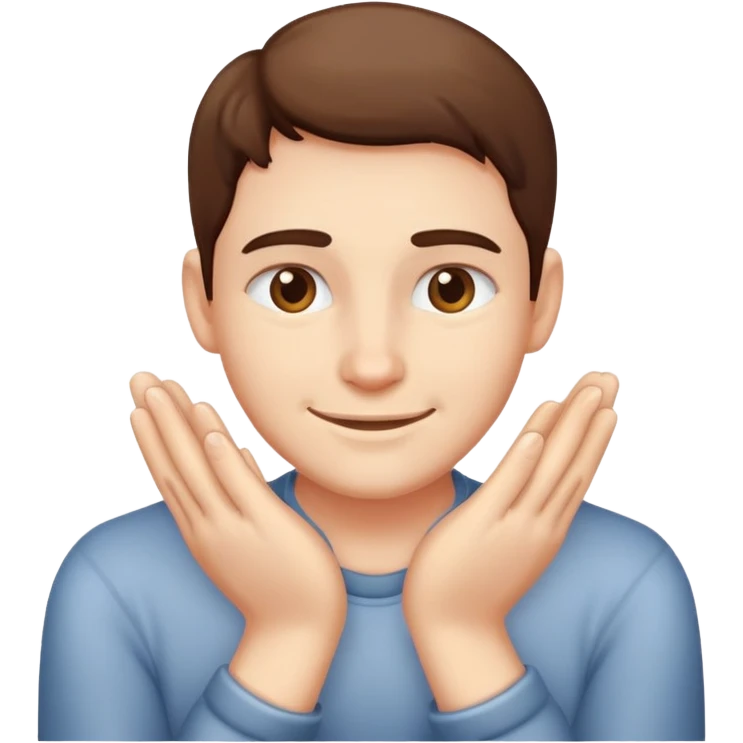 Smirk,2 hands rubbing each other emoji
