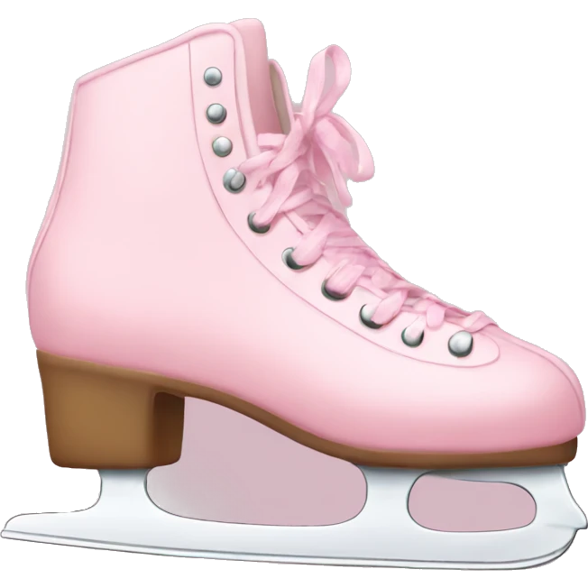 pastel pink ice skates emoji