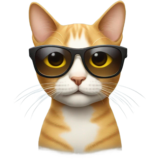 Cat with sunglasses emoji