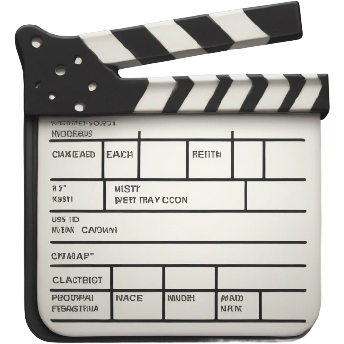 icon video use a ciak  emoji
