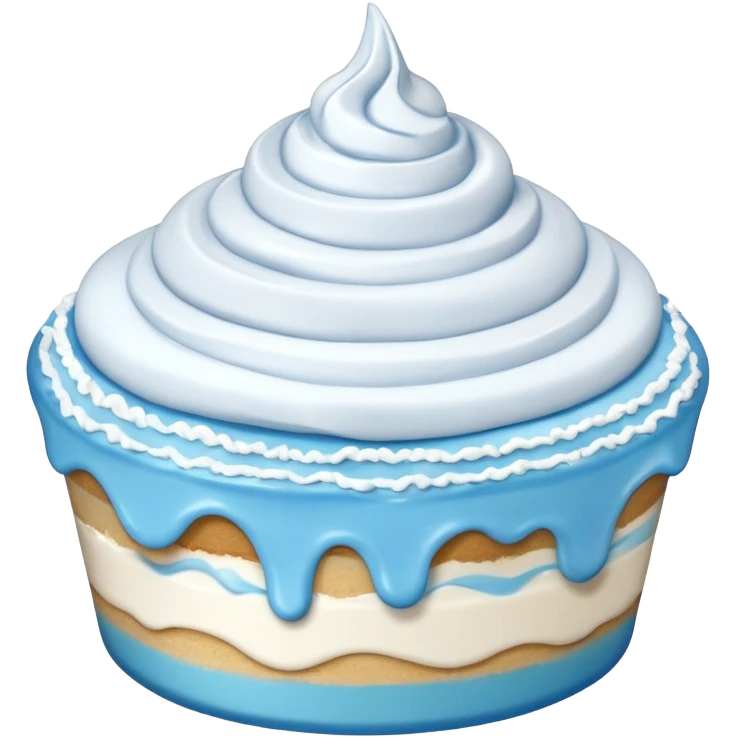 blue dessert emoji