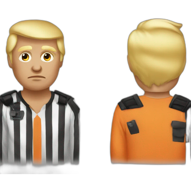 Donald trump in prisoner clothes emoji