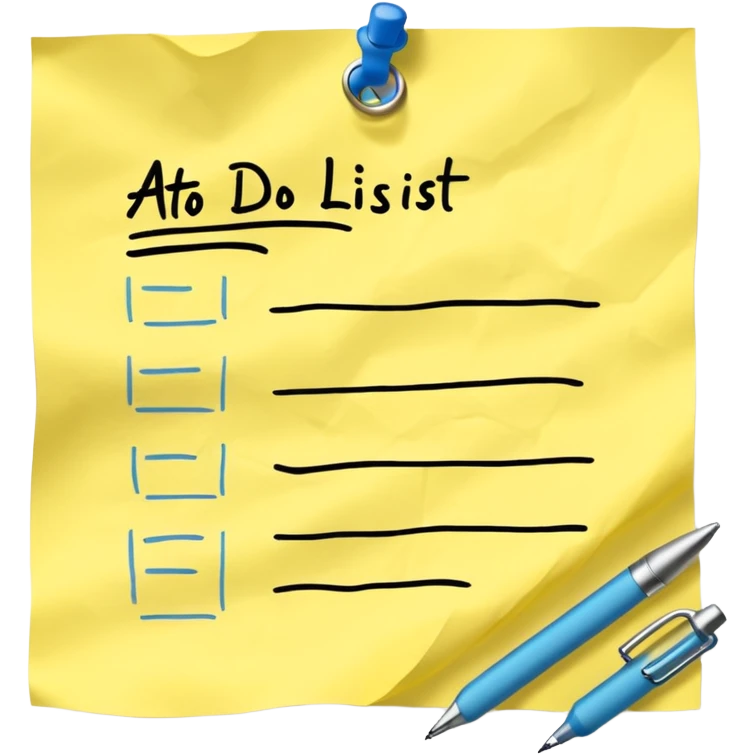to do list emoji