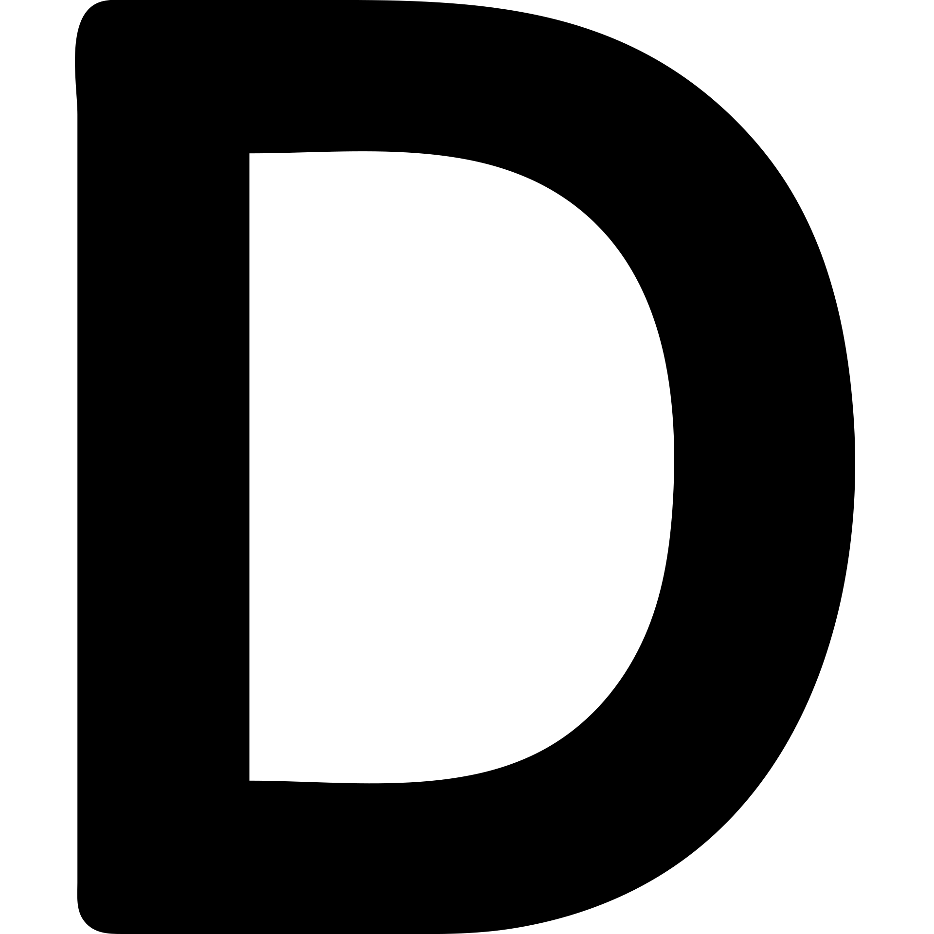 the letter D centered in a bold, simple font inside a bright red box, clean and modern icon emoji
