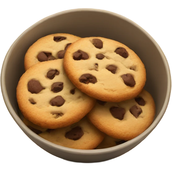 Bowl of cookies emoji
