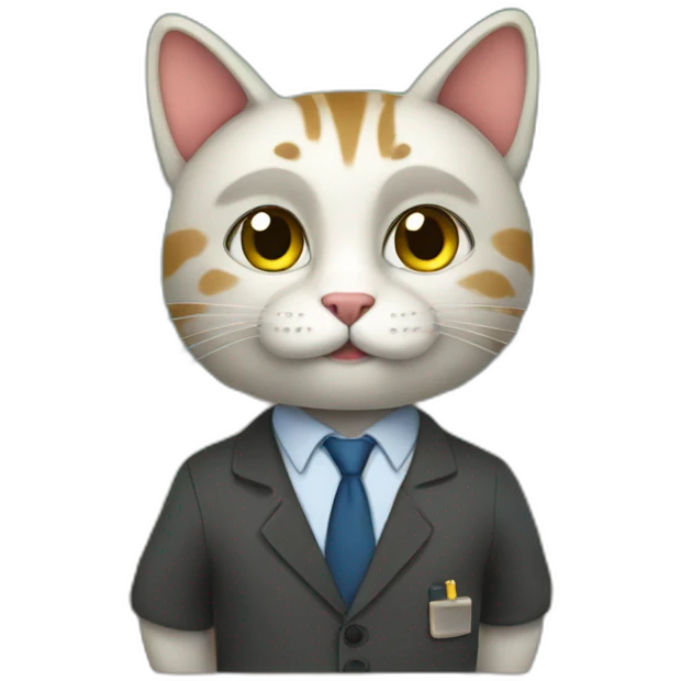 A Cat as a teacher emoji