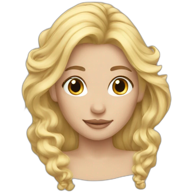 Fairytale blond hair emoji