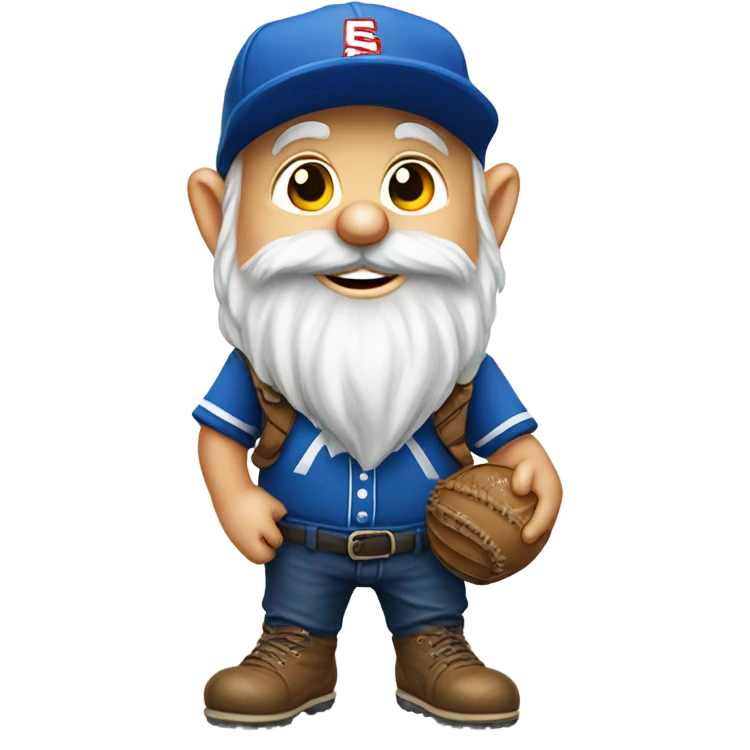 Gnome with baseball hat emoji