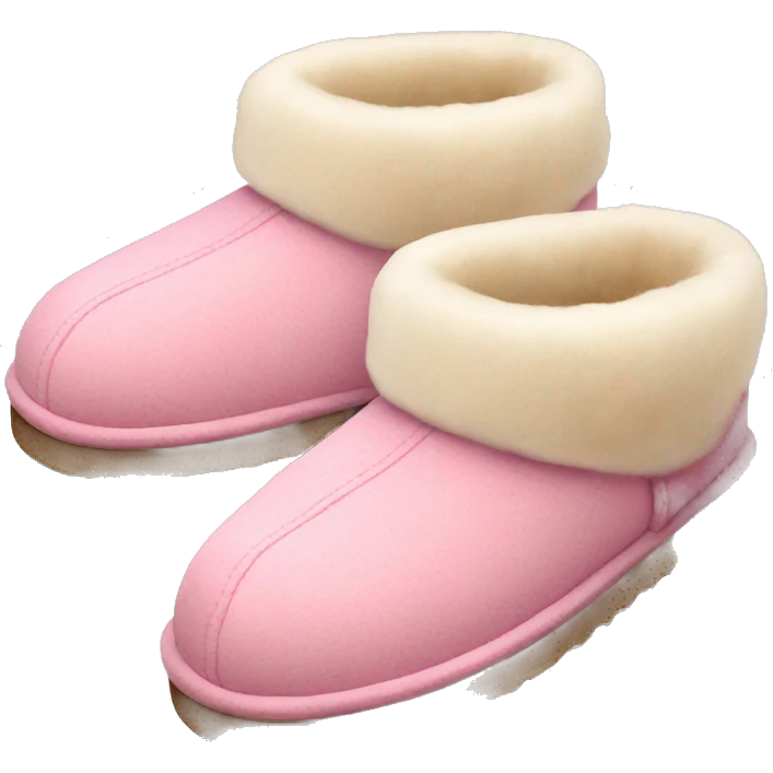 UGG slippers pink emoji