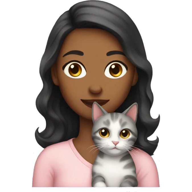 Cat lady cute emoji