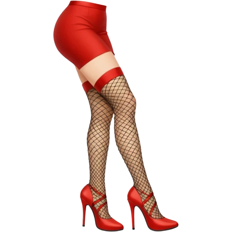 prostitute with high heels and fishnet stockings emoji