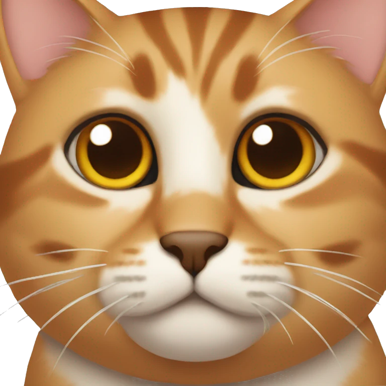  cat with brown around nose emoji