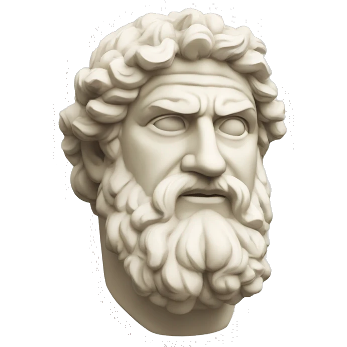 Ancient Greek King Odysseus Statue Face Only, ROFL, Off-white emoji