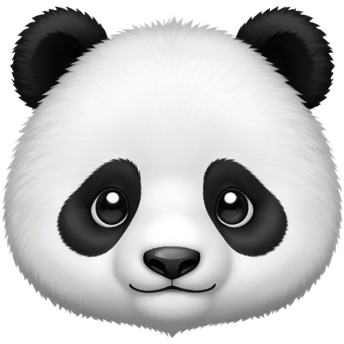 Cute face panda emoji