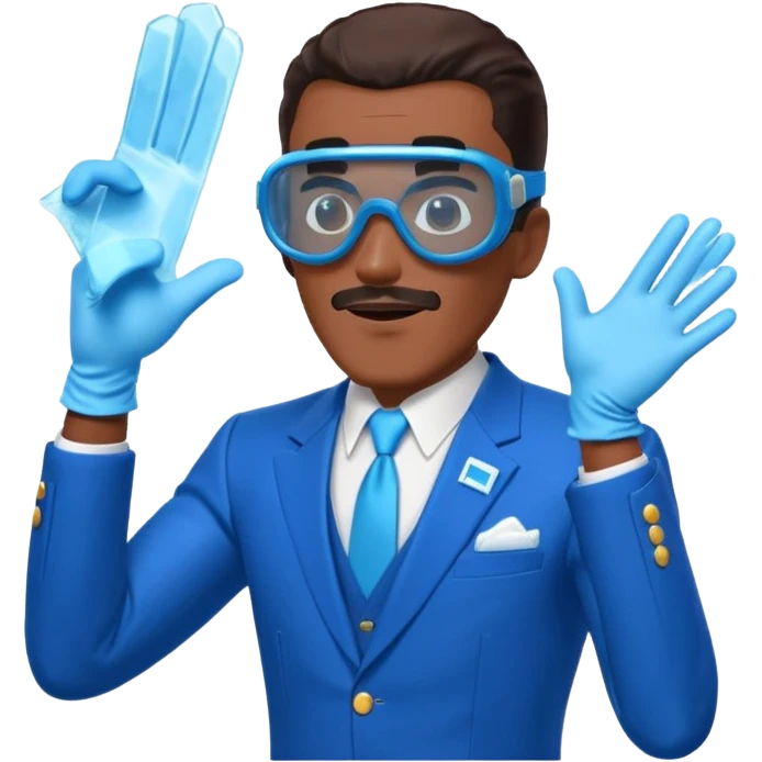 Frozone character in retro stickers style, dynamic pose, icy effects, bold outlines, vibrant colors he says "c'est carré dans l'axe" emoji