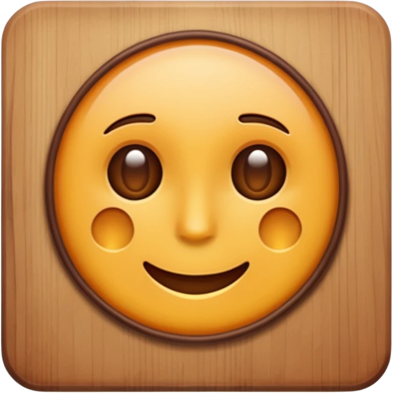 wooden board
 emoji